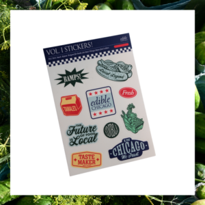 Vol. 1 Edible Chicago Sticker Sheet